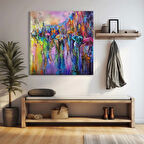 Renk Şelalesi Kanvas Tablo