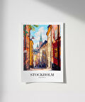 Çerçevesiz Poster Gamla Stan'ın Zarif Sokakları