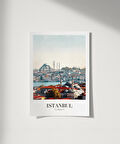 Çerçevesiz Poster Timeless Istanbul Skyline