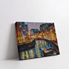 Venedik'in Sularında Kanvas Tablo