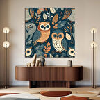 Uğurlu Baykuşlar Kanvas Tablo