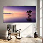 Mor Sükunet Kanvas Tablo