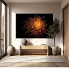 Gece Ateşi Kanvas Tablo