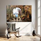 Eski Şehrin Kalbi Kanvas Tablo