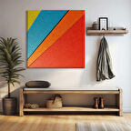 Renkli Dokular Kanvas Tablo