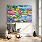 Bahçe Çiçekleri Kanvas Tablo