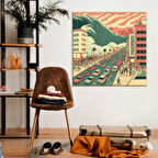 Yaklaşan Tsunami Kanvas Tablo