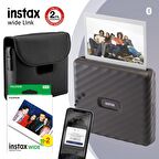 Instax Wide Link Gri Akıllı Yazıcı ve Çantalı Hediye Seti 4