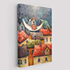 Gecenin Meleği Dekoratif Duvar Tablosu-6244