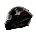 Nukro 853 Flash Red Black Full Face Motosiklet Kaskı