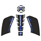 Gogo Tank Pad Set 007 Siyah Mavi - TVS Raider 125
