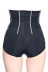 Kadın Siyah Altı Agraflı Özel Slip Body Korse 2886