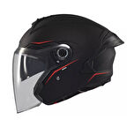 MT Cosmo SV OF515SV Solid A1 Mat Siyah Yazlık Motosiklet Kaskı