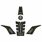 Gogo Benelli TRK 502 (2017-2024) Tank Pad Set 007 Sarı