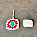 Uretti - Saime 7243 - El Yapımı Mandala Motif Kulaklık Çantası -  Çok Renkli