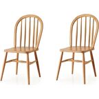 Ahşap Natural El Yapımı Bella Sandalye 2 ADET