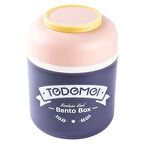 Paslanmaz Çelik Sızdırmaz Kaşıklı Saklama Kabı Beslenme Kabı 780 ML Mor İthal Ürün