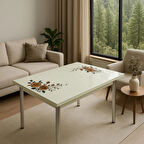 Yandan Açılır Büyüyen Cam Mutfak Masası 70x110-SADECE MASA FİYAT