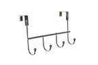 Kapı Arkası Askılık 4 Kancalı Metal