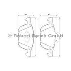 FREN BALATASI ON 8V41 2K021 AB/BPYK3323ZA9C/30683554 FORD FOCUS/KUGA/VOLVO/MAZDA BM 03- MEAV6J 2K021 AA BOSCH 0986495215