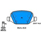 ARKA FREN BALATASI LINEA TUM MODELLER ALFA 147 01- 156 2.0 BOSCH 0986495291