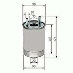 MAZOT FILTRESI FLUENCE SCENIC III MEGANE III 1.5DCI K9K 85/90/105/110HP DELPHI HDF624