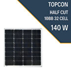 LEXRON 140W HALF CUT TOPCON GÜNEŞ PANELİ