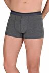 Likralı Erkek Boxer Şort Füme 1097B