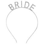 Gümüş Renk Bekarlığa Veda Kristal Taş Bride Tacı İthal 16x10 cm