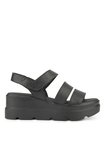 Hush Puppies Deri Siyah Kadın Sandalet Podporo