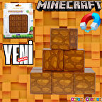 Minecraft Ahşap Desenli Blok Manyetik Lego Minecraft Manyetik Lego Minecraft Lego Megacraft Lego Seti Megnetic Blocks