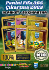 Panini FIFA 365 2025 Sticker 10 Paket - Futbolcu Çıkartmaları - Trading Futbolcu Oyuncu Kartı Panini Stickers