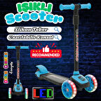 Cool Wheels Mavi Twist Işıklı 3 Tekerlekli Scooter - Işıklı Scooter - CoolWheels Scooter - Çocuk Scooter - İttir Git