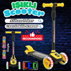 Cool Wheels Sarı Twist Işıklı 3 Tekerlekli Scooter - Işıklı Scooter - CoolWheels Scooter - Çocuk Scooter - İttir Git