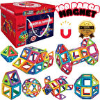 Orijinal Magical Magnet 100 Parça Manyetik Lego - Magnetic Magical Magnet - Mıknatıslı Lego - Mıknatıs Lego