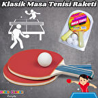 Klasik Masa Tenisi Raketi - Okul İçin Masa Tenisi Raketi - Tenis Oyuncakları - Masa Tenisi Oyunu - Raket