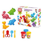 3D Dinozorlar Oyun Hamur Seti 168 Gr. - Oyun Hamuru Seti - Hamur Setleri - Hamur Kalıpları - Doğal Oyun Hamuru