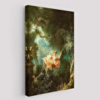 Jean-Honore Fragonard Salıncağın Mutlu Kazaları Tablosu-6253