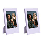 Instax Mini Film Uyumlu Lila 2'li Klasik Fotoğraf Çerçeve Seti