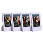 Instax Mini Film Uyumlu Lila 4'lü Klasik Fotoğraf Çerçeve Seti
