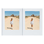 Instax Mini Film Uyumlu Beyaz 2'li Mıknatıslı Fotoğraf Çerçeve Seti