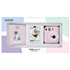 Instax mini 12 Pembe Fotoğraf Makinesi 10'lu Film ve PVC Albüm Bundle Box