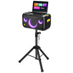 Ikarao Partybox Hoparlör Standlı Break X1 460W Karaoke Bluetooth Hoparlör Seti