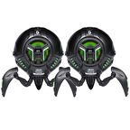 Gravastar Mars Pro 20W Bluetooth Hoparlör, Taşınabilir Stereo Ses Bombası, RGB Işıklı, 2 Adet, Siyah