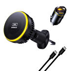 Aohi Superauto 45W Araç İçi Şarjı, Kendinden Soğutmalı Telefon Tutucu