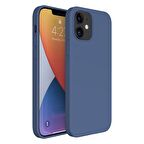 Apple iPhone 15 Plus 6.7'' İnce Mat Silikon Kılıf Lacivert