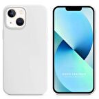 Apple iPhone 15 6.1'' Liquit Lansman Silikon Beyaz