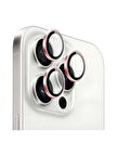 Apple iPhone 16 Pro Max - Pro Metal Çerçeveli Kamera Koruma Lensi