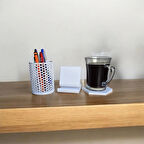 Masa üstü organizer/Kalemlik, Bardak altı, telefon stand/3 lü set.
