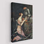 John William Waterhouse'un Lamia ve Şövalyesi Orenco Kanaviçe Tablosu-6263